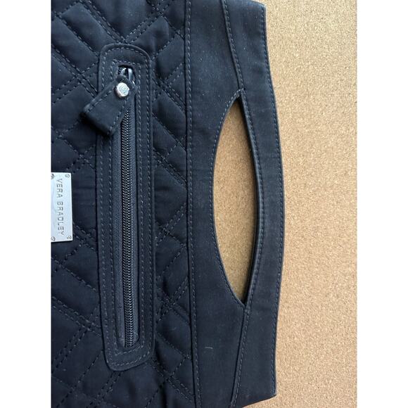 Vera Bradley Black Microfiber Clutch With Zebra Print - Picture 2 of 9